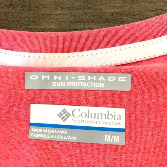NWT Columbia PFG Womens Medium Tamiami Pink Long Sleeve Top UPF 50 Omni Shade M - Picture 4 of 9